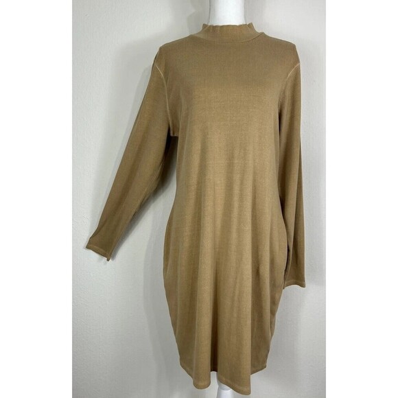 Old Navy Fitted Long Sleeve Mock Neck Rib Knit Mini Dress Size XL (16/18) - Picture 10 of 13